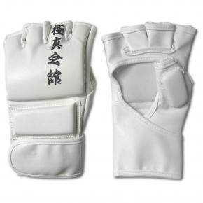 Rękawice białe MMA / Kyokushin skóra S